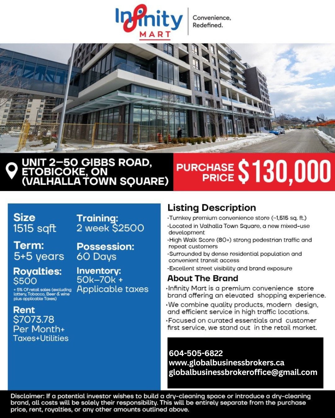 premium turnkey convenience store in Etobicoke, ON